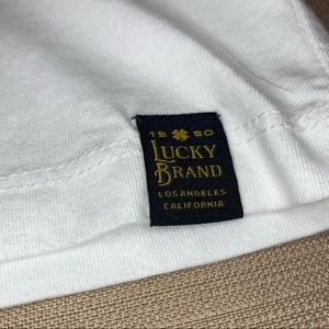 Lucky Brand Shirts - NWT Lucky Brand Pocket Tee, White with Blue Stripe Lucky Brand Shirts - NWT Lucky Brand Pocket Tee, White with Blue Stripe